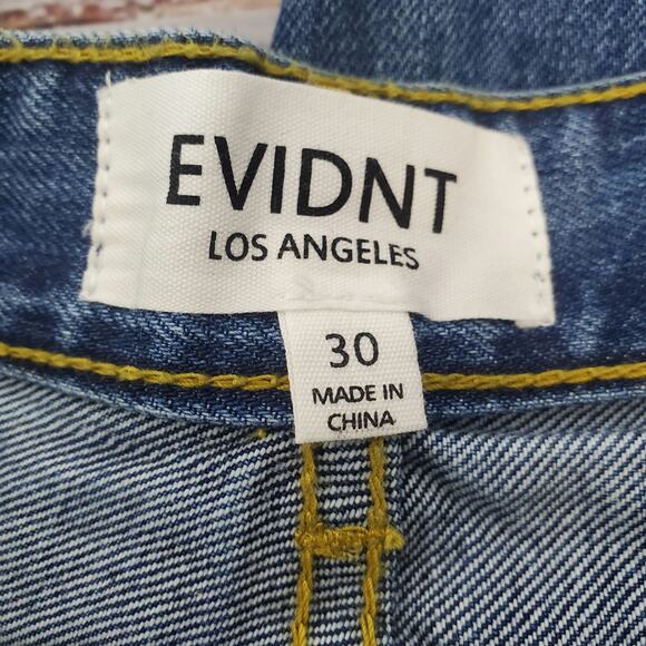 EVIDNT Los Angelos Malibu Crop Jeans Sz 30 Dip Dyed Two Toned Capri NWT Festival - Picture 7 of 15